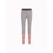 Varg W Blanktjärn MerinoWool Base Layer Pant Winter Grey Wtih Orange And Rose