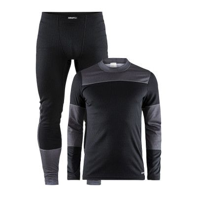 Craft Baselayer Set M Black/Dark grey