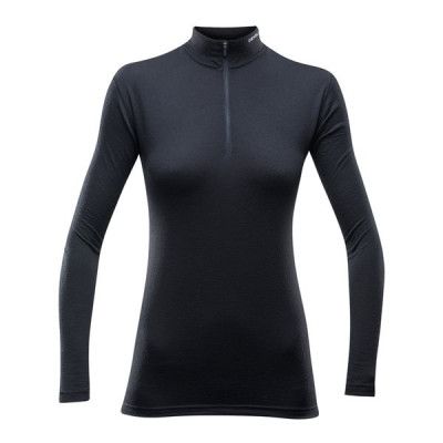 Devold Breeze Woman Half Zip Neck Black