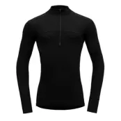 Devold Lauparen Merino 190Zip Neck Man Black