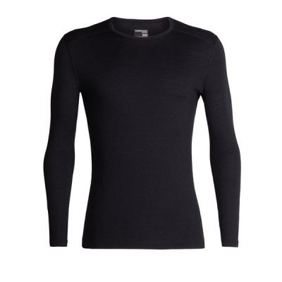 Icebreaker M Merino 200 Oasis LS Crew Black
