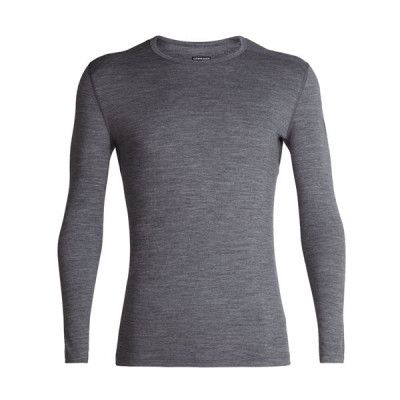 Icebreaker 200 Oasis LS Crew Top Men Gritstone Hthr