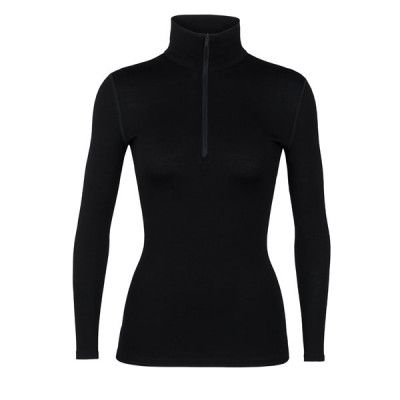 Icebreaker 260 Tech LS Half-Zip Top Women Black