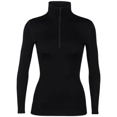 Icebreaker 260 Tech LS Half-Zip Top Women Black