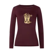 Super.natural Blossom Boots LS Shirt Women Wine Tasting/Gold