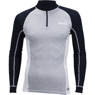 Swix Racex Bodyw Halfzip M Grey Melange