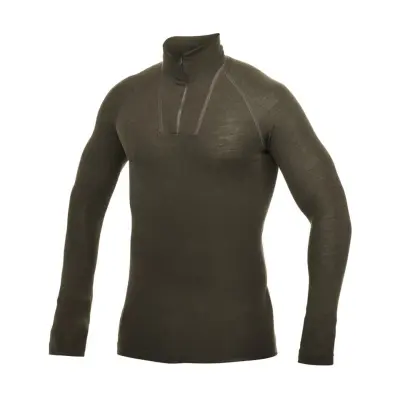 Woolpower Lite Zip Turtle Neck Pine Green