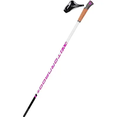 KV+ Tornado Plus Junior Pink QCD Längdskidstavar, 135 CM