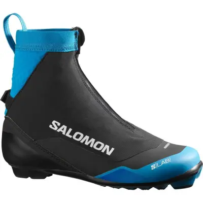 Salomon S/LAB Classic Junior Prolink Längdpjäxor Black/Process Blue, UK 7