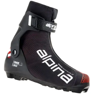 Alpina Racing Duathlon Junior Black/Red Längdpjäxor Red/Black, EU 39