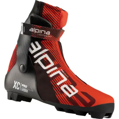 Alpina Pro Skate -23 Längdpjäxor Red/Black, EU 44