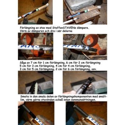 Staffanstaven Förlängningskit 6 Cm - Runda Stavar