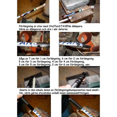 Staffanstaven Förlängningskit För Stavar Triac   8cm