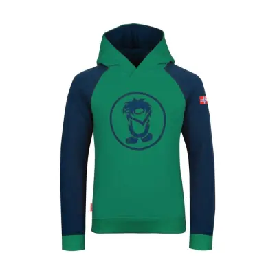 TROLLKIDS Stavanger Sweater Kids Pepper Green/Navy