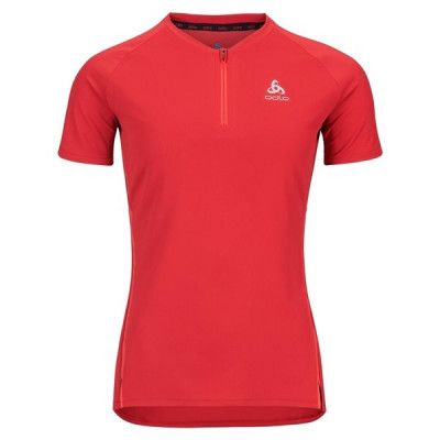 Odlo Axalp Trail S/S 1/2Zip T-Shirt Women American Beauty