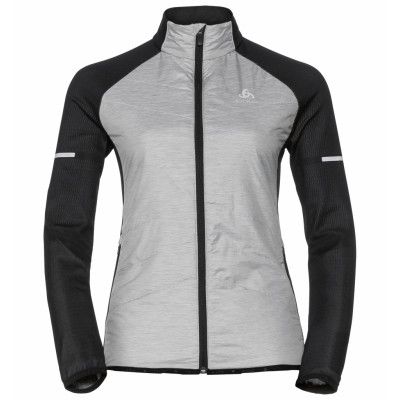 Odlo Jacket hybrid seamless IRBIS Dam Black/ConcreteGrey - Utförsäljning