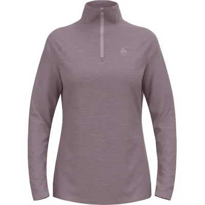 Odlo Mid Layer 1/2 Zip Run Easy Warm W Mellanlager Tröja Gray Ridge Melange, S