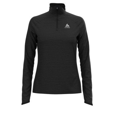 Odlo Millennium Element Midlayer 1/2 Zip Women Black Melange