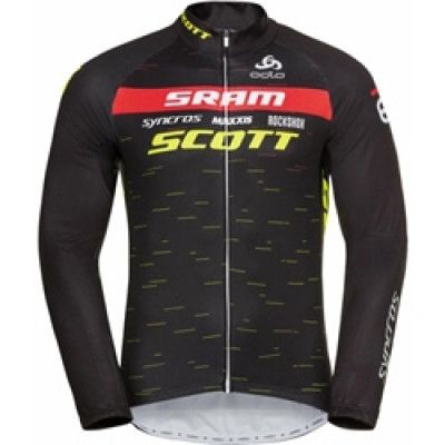 Odlo Stand-Up Collar L/S Full Zip Scott Racing Men