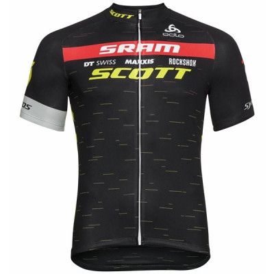 Odlo Stand-Up Collar S/SFull Zip Scott Racing Replica Men Scott Sram 2020