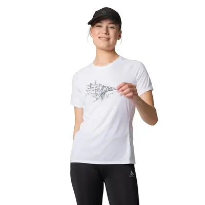 Odlo T-Shirt Crew Neck S/S Essential Print