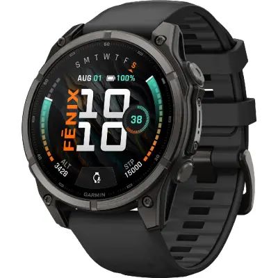 Garmin Fenix 9 Amoled 47 mm Mörkgrå/Svart | Pulsklocka
