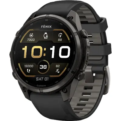 Garmin Fenix 9 Pro Amoled 47 mm Mörkgrå/Svart | Pulsklocka