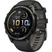 Garmin Fenix 9 Pro Amoled InReach 47 mm Mörkgrå/Svart | Pulsklocka