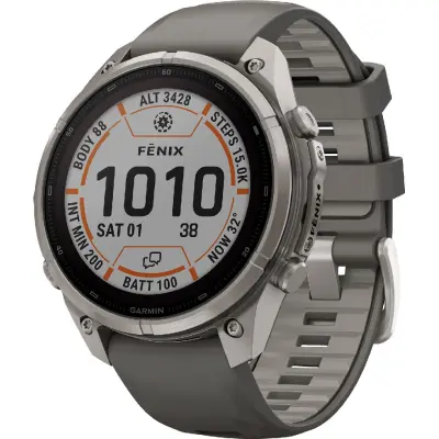 Garmin Fenix 9 Pro Sapphire Solar InReach 47 mm Grå | Pulsklocka