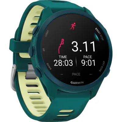 Garmin Forerunner 170 Music Amoled Turkos | Pulsklocka