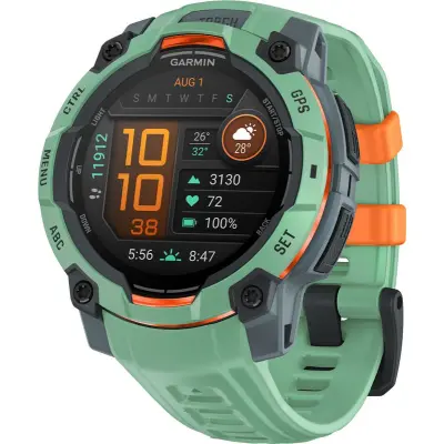 Garmin Instinct 3 Amoled 45 mm Pulsklocka Neo Tropic/Neo Tropic Silicone Band