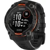Garmin Instinct 3 Solar 45 mm Svart | Pulsklocka