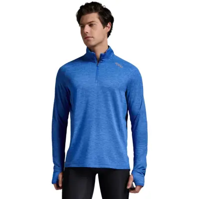 2XU Ignition 1/4 Zip M -24-Blå-S Herr Blå S | Mellanlager Tröja