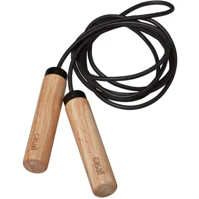 Casall Eco Jump Rope Wood Natural/Svart | Träningsutrustning