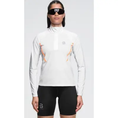 Dahlie Half Zip Elite W-Vit-L Dam Vit L | Mellanlager Tröja