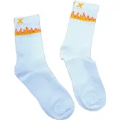 Elpex LPX Raised in Flames Socks Vit 37/39 | Löparstrumpor