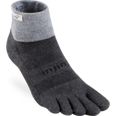 Injinji Trail Midweight Mini-Crew-Grå-M Grå M | Löparstrumpor
