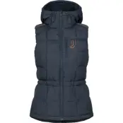 Johaug Adapt Down Vest W-Mörkblå-L Dam Blå L | Löparväst