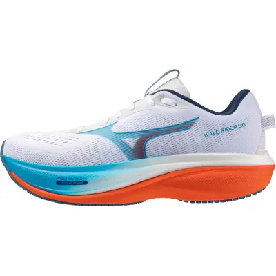 Mizuno Wave Rider 30 M-Vit-UK 8 Herr Vit UK 8 | Löparskor