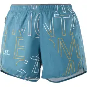 Salomon Agile Short W-Blå-XL Dam Blå XL | Löparshorts