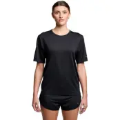 Saucony Stopwatch Short Sleeve W-Svart-S Dam Svart S | T-shirt