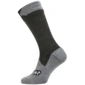 SealSkinz All Weather Mid Sock-Svart-47/49 Svart 47/49 | Våtsockor