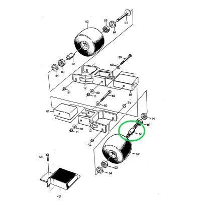 Swenor Bakaxel Carbonfibre Rullskidor Reservdelar