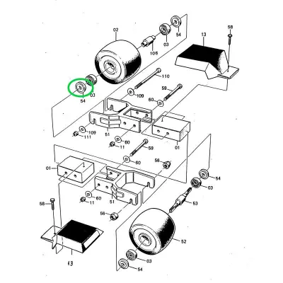 Swenor Bricka Hjul (För lager) Rullskidor Reservdelar