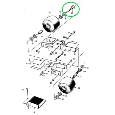 Swenor Bult Framhjul Carbonfibre Rullskidor Reservdelar