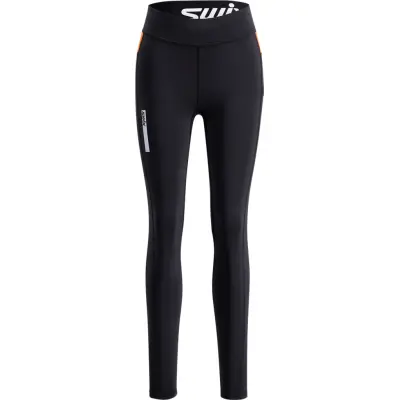 Swix Roadline Tights W Dam Svart XL | Löpartights