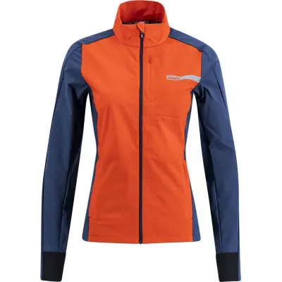 Swix Roadline Wind Jacket W Löparjacka Fiery Red/Lake Blue, M