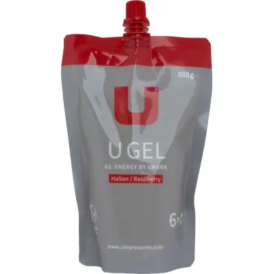 Umara U Gel Skruvkork 300ml HALLON | Energigel