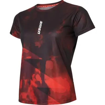 Uswe Dimma Trail Running SS Tee W-Röd-XS Dam Röd XS | T-shirt