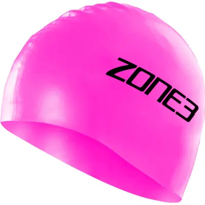 Zone3 Silicone Swim Cap-Rosa-OZ Rosa OZ | Våtdräkt